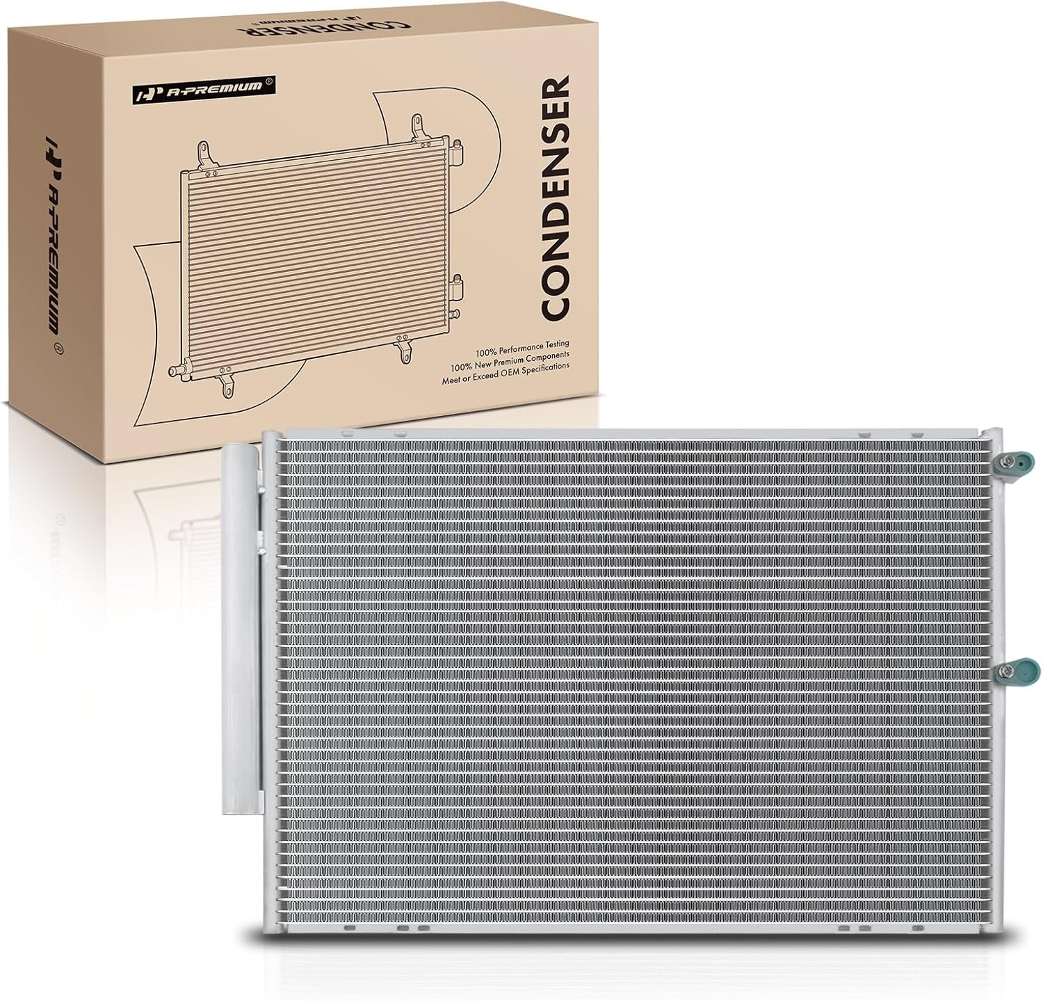 A-Premium Air Conditioning A/C Condenser Compatible with Lexus RX330 2004-2006 3.3L, Replace# 8846048040, 8846048041