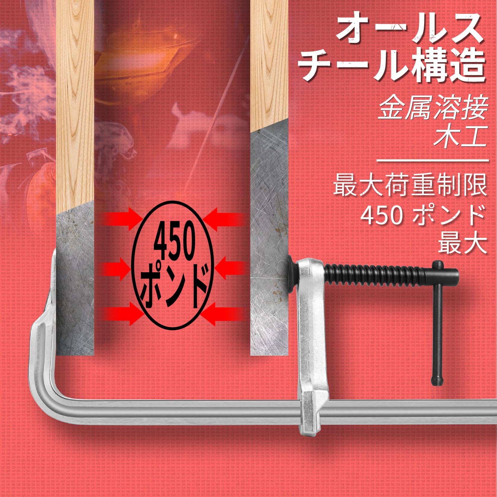 Amazon | SHALL Fクランプ クランプ 軽量ドロップ鍛造スチールバー
