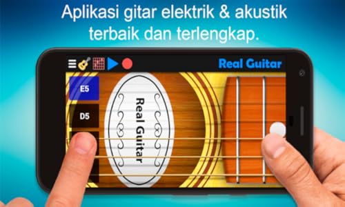 Simulação de guitarra real