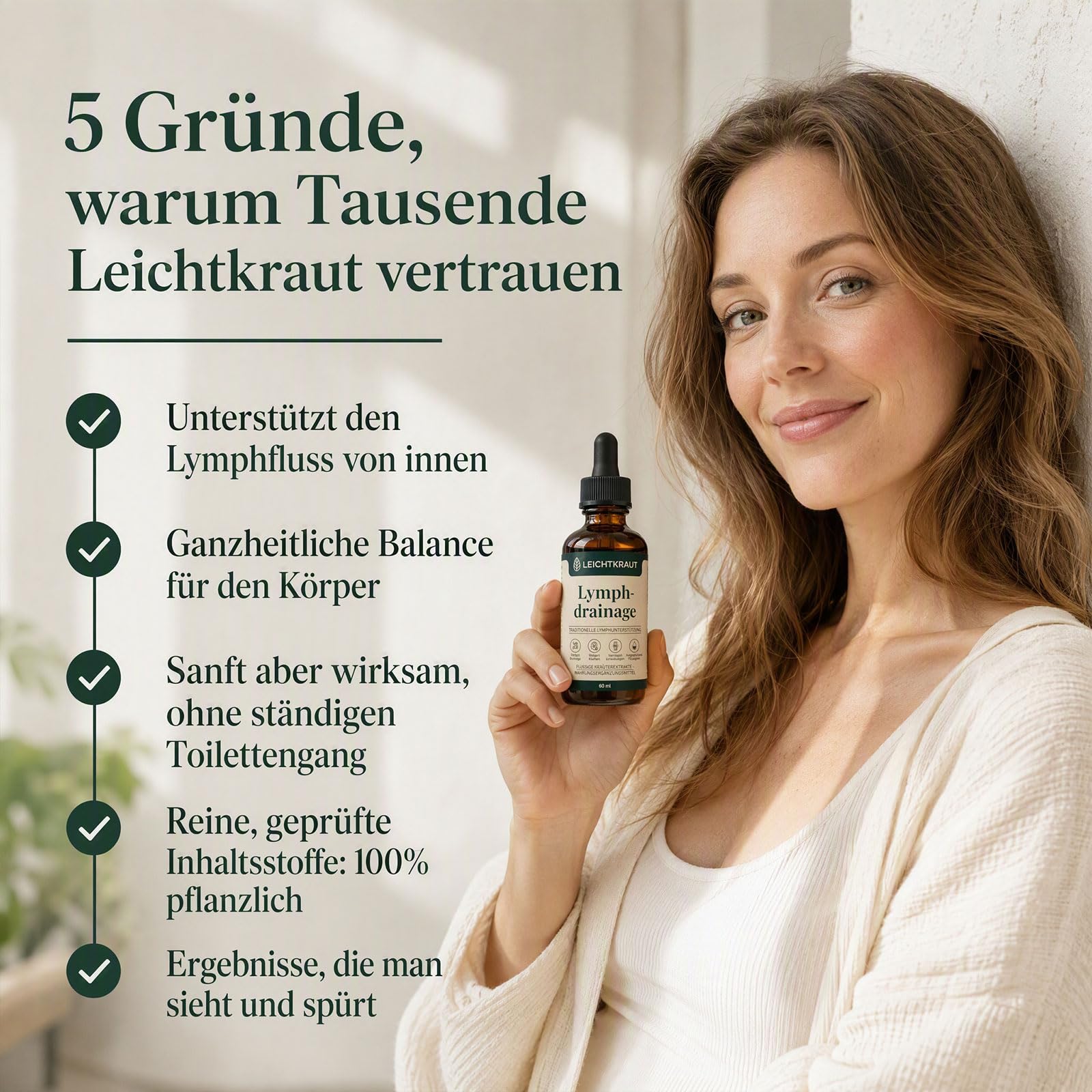 Leichtkraut Lymphatische Tropfen,2026 Leichtkraut Lymphdrainage Entgiftung，2 PCS