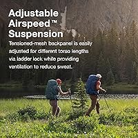 Vista 4 de Osprey Rook 50L Men's Backpacking Backpack, Astology Blue/Blue Flame