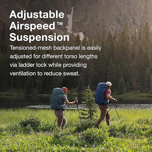 Miniatura 4 de Osprey Rook 50L Mochila de mochilero para hombre, Astology AzulBlue Flame