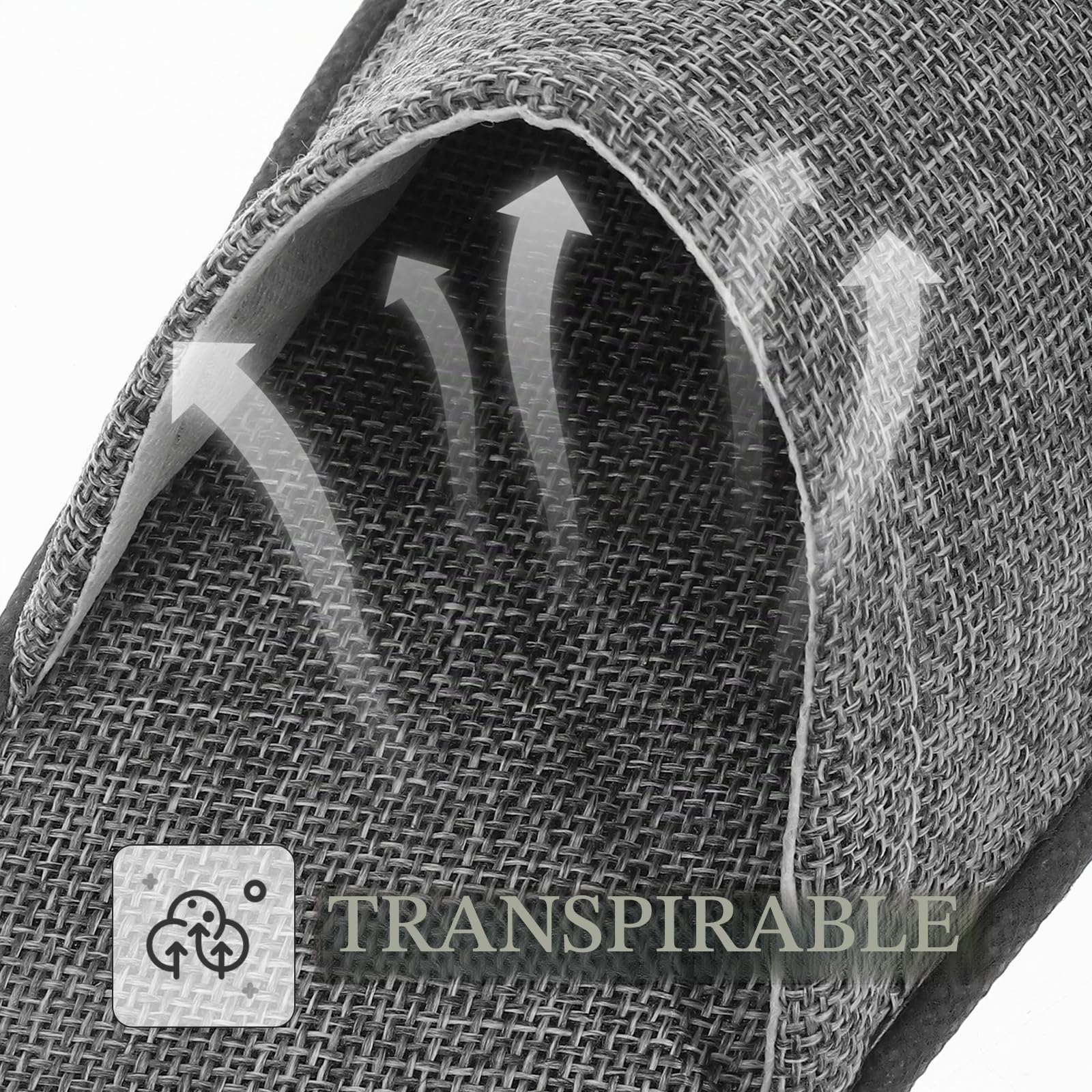 Healifty Pantuflas de spa desechables para hotel, cómodas, unisex, para viajes, bodas, fiestas nupciales, color gris, 20 unidades