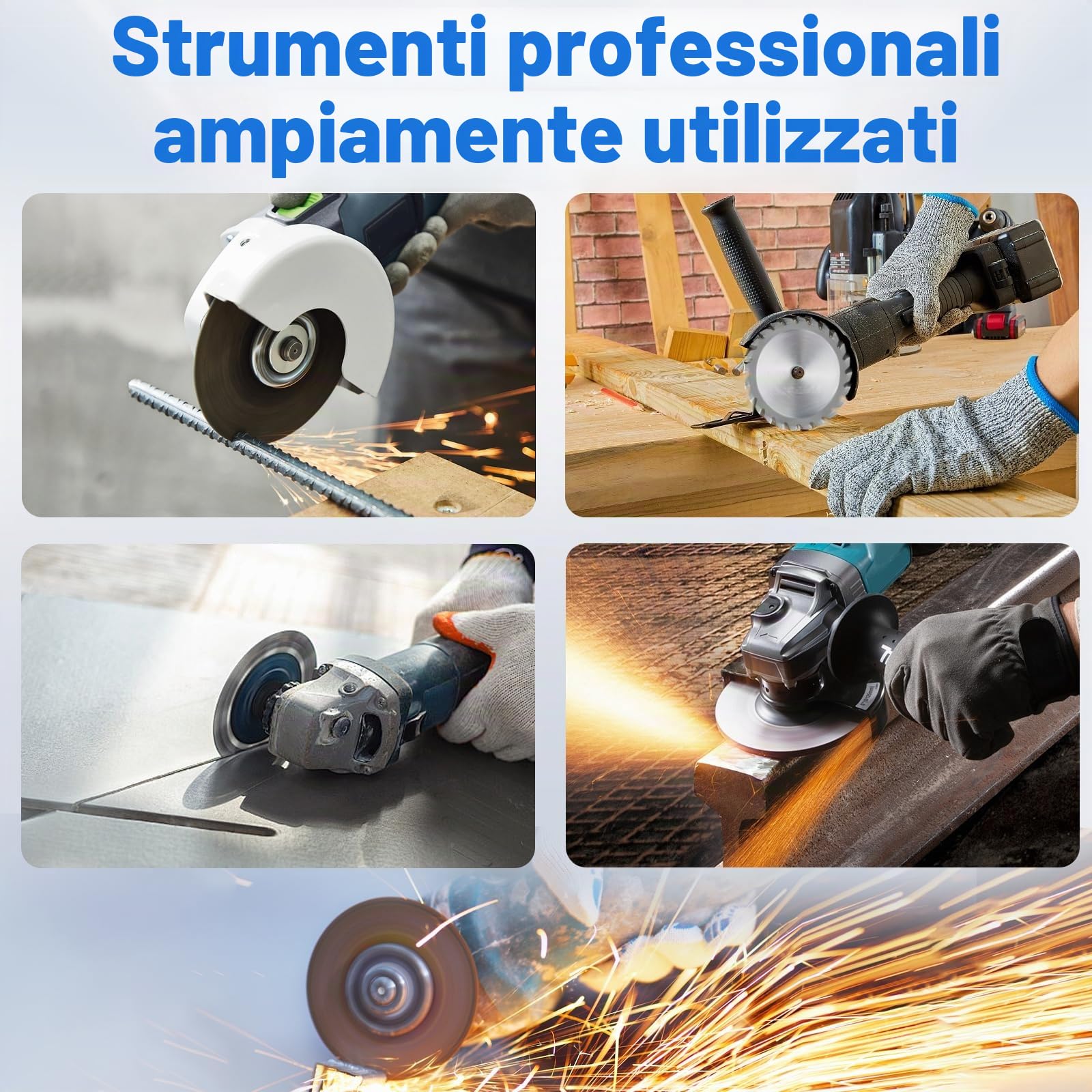 24 pezzi Dischi da Taglio 75mm per Smerigliatrice Angolare – Dischi Abrasivi, Polishing, Mezzatura per Metallo, Legno e Plastica, Accessori con Foro da 10mm