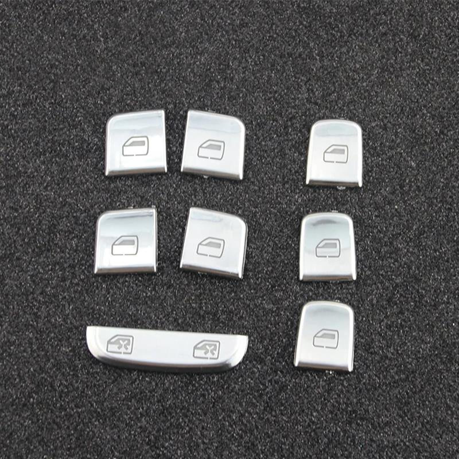 Autocollants de boutons pour Q3 8u 2013-2018 rénovation facile et anti-rayure de la console - 4