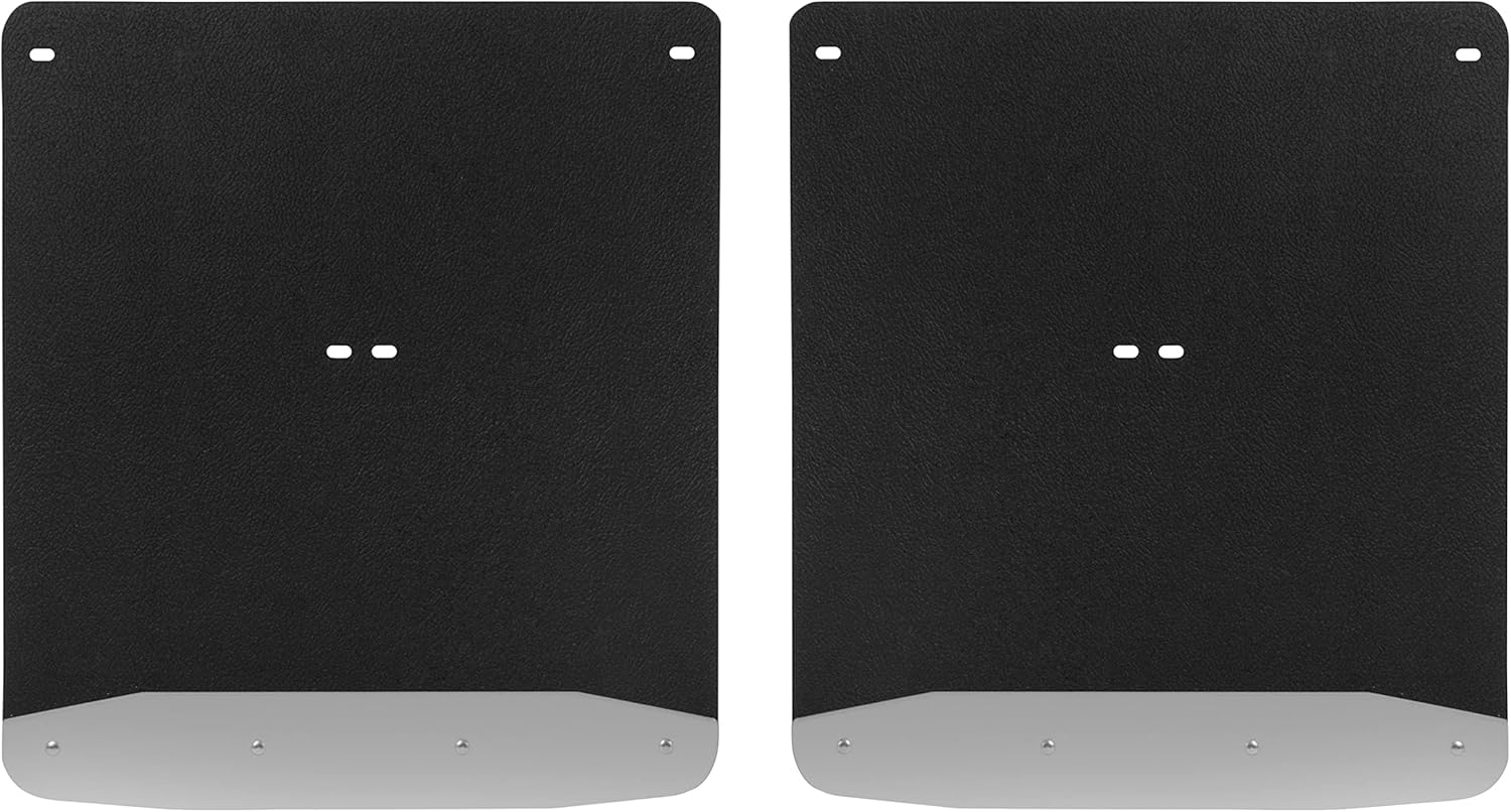 LUVERNE 250744 Rear Dually 20-Inch x 23-Inch Textured Rubber Mud Guards, Select Chevrolet Silverado, GMC Sierra 3500 HD, 2 Flaps