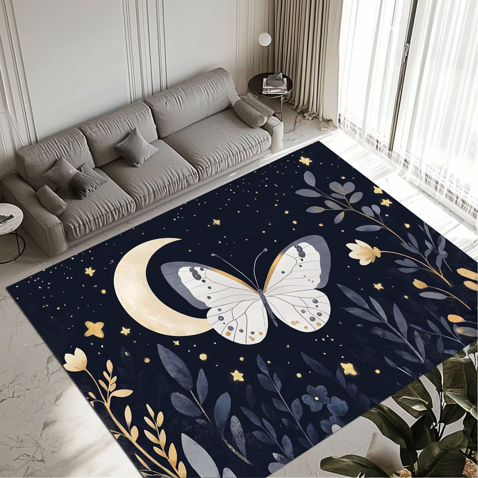 Tapis Butterfly de 100x200cm idéal pour l'entrée et le couloir