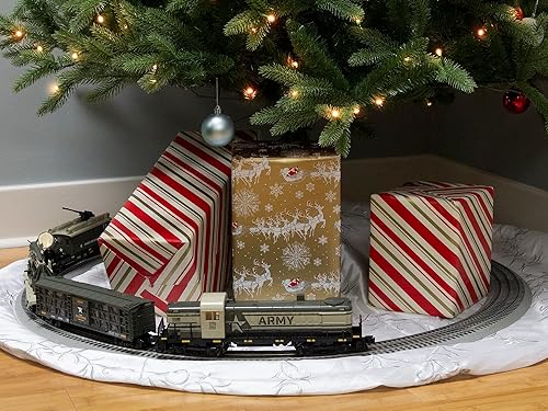 Miniatura 12 de Lionel Army Freight Electric O Gauge Bluetooth 5.0 Tren Set con control remoto