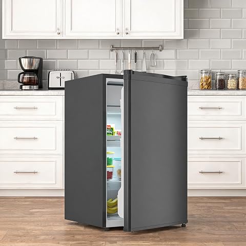 Idealhouse 1Xj-TWKV7OF1N3ND-Legyb-awyy 4.3 cu ft Compact Freezer Black