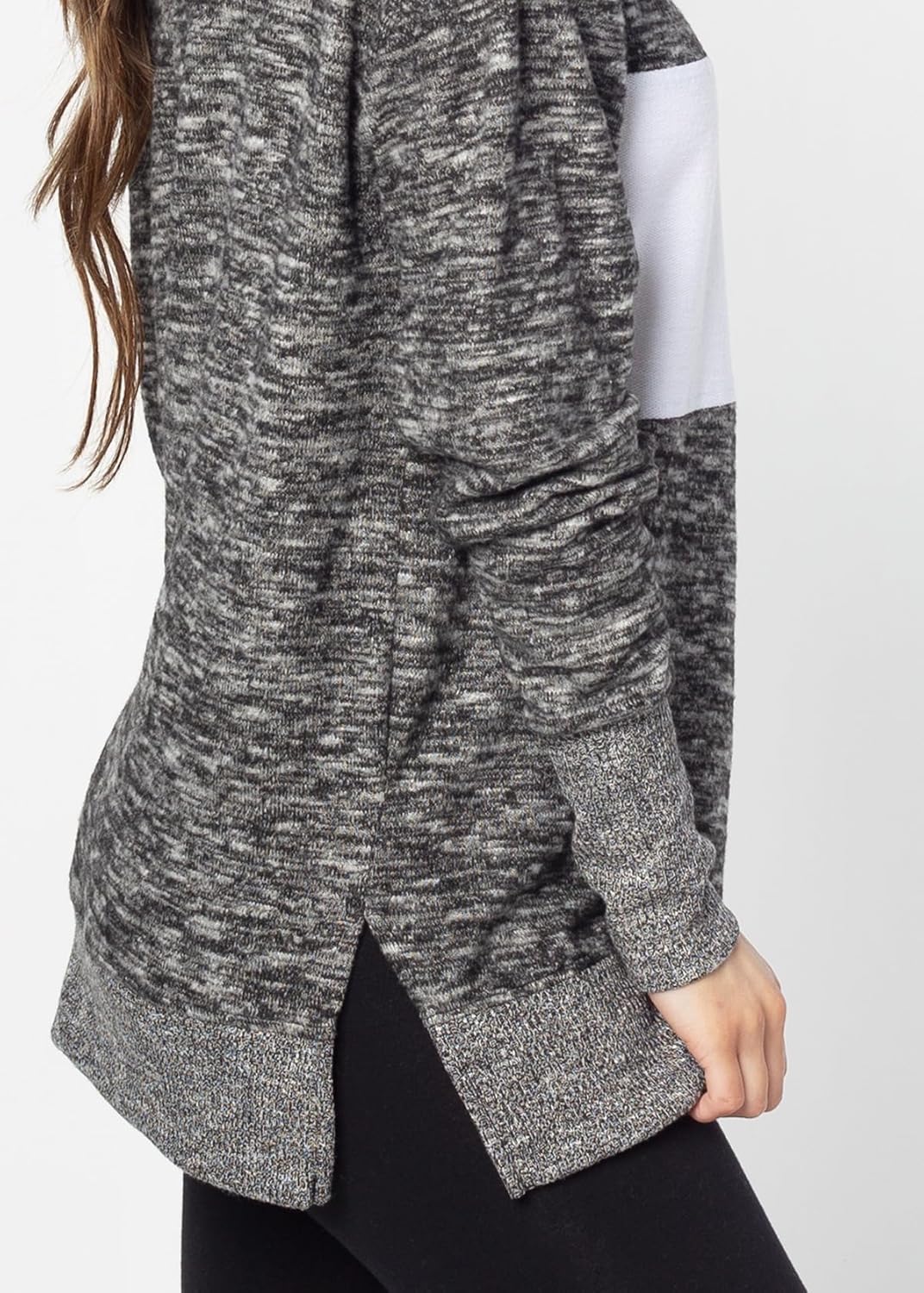 Chicka-d NCAA アイオワ州立大学サイクロンズ レディース コージー クォータージップ、ブラック、M