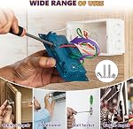 #8-32 Vis 260PCS, 304 Assortiment à vis en acier inoxydable avec écrous et rondelles, tête de pan Phillips UNC Kit de fixation de filetage pour interrupteurs de sortie, réparation de boîte électrique, appareils ménagers