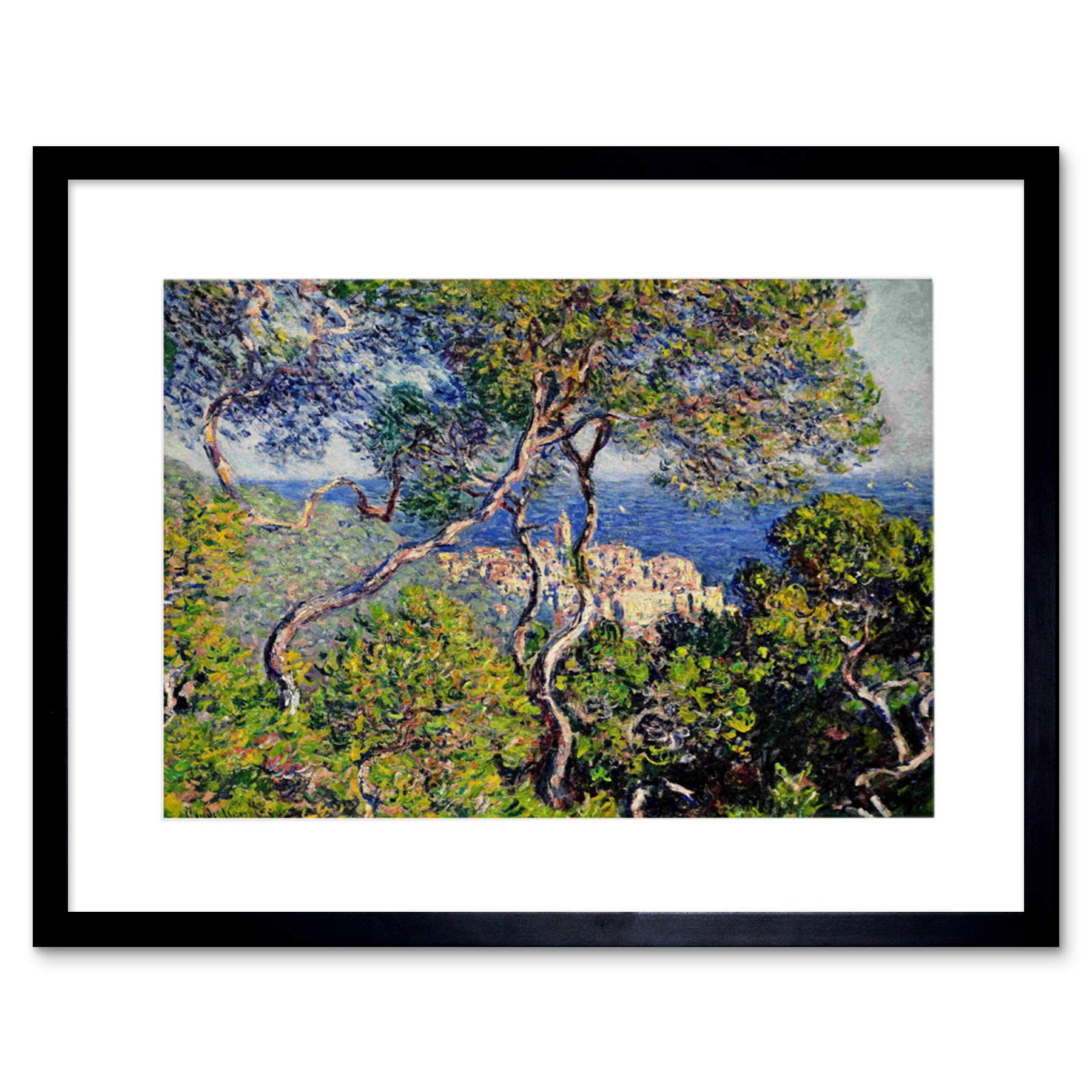 Wee Blue Coo Claude Monet Bordighera Old Master Picture Framed Wall Art Print