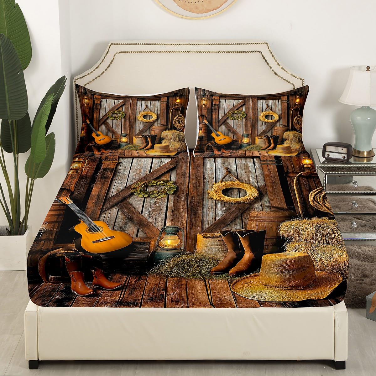 Set di biancheria da letto con cavallo bianco palomino per ragazzi e ragazze, stile animali selvatici, 2 pezzi, misura singolo