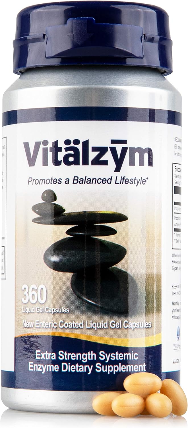 VITÄLZYM Proteolytic Systemic Enzymes Liquid Gel Capsules