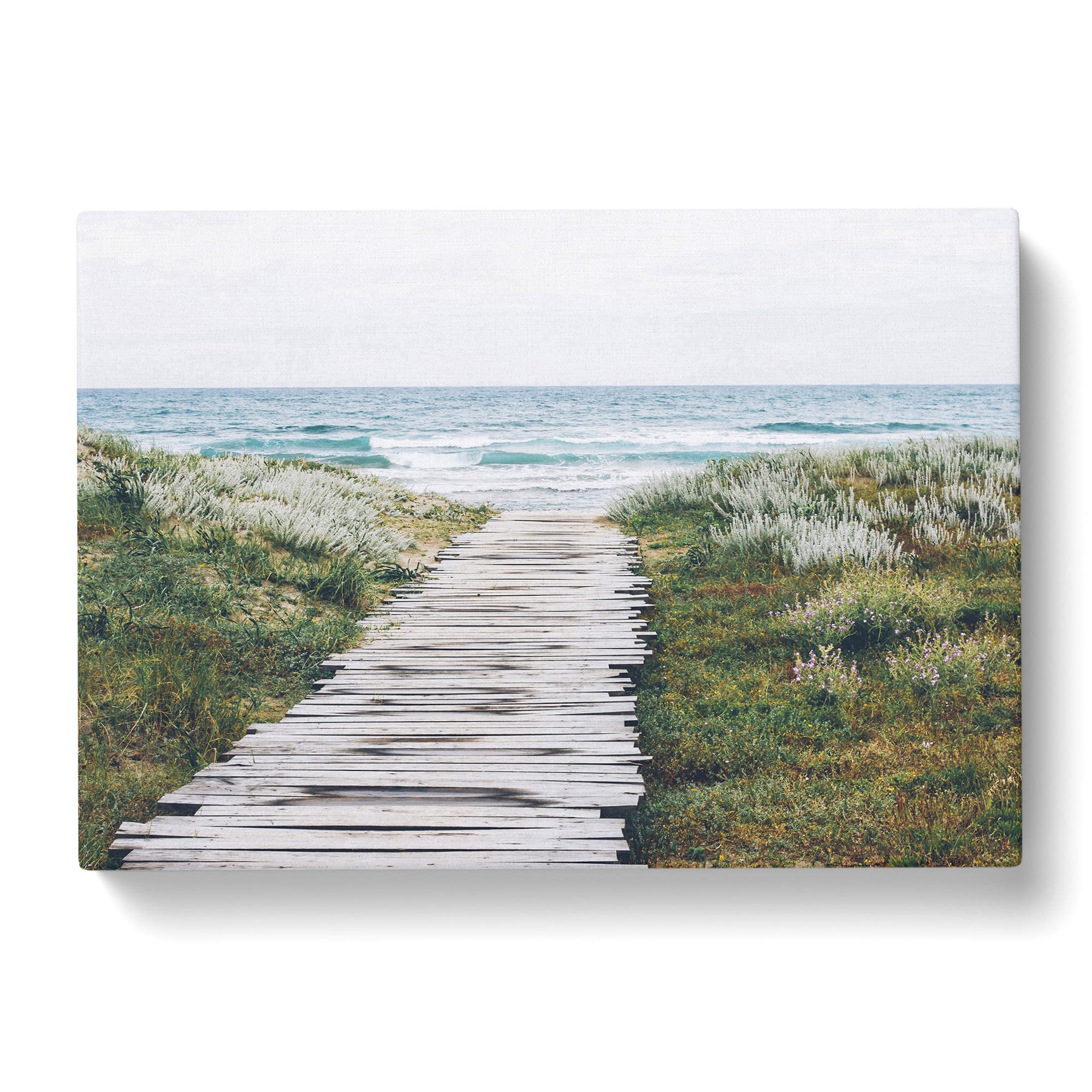 Seascape Walkway to the Beach No.2 Canvas Print, Mixed, 25L x 50W cm - Image 2