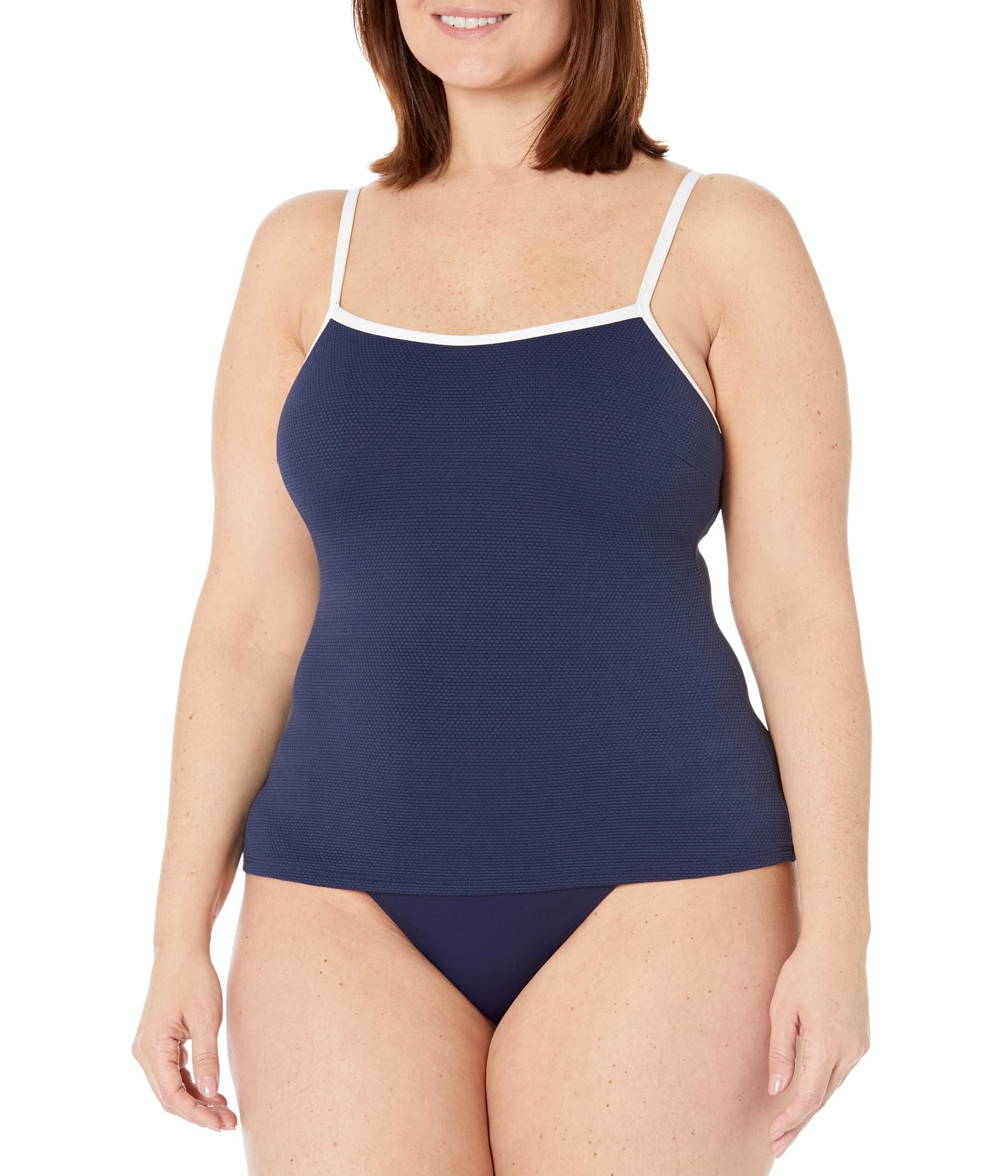 Beach House Lexi Fitted Underwire Tankini Top — 50+ UPF