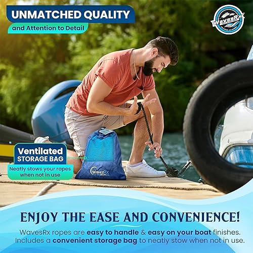 Miniatura 28 de Líneas y cuerdas de nailon de alta calidad para acoplamiento y pontón Cuerda marina trenzada doble Cuerda de muelle resistente a los rayos UV