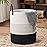 YOUDENOVA Woven Rope Laundry Hamper Basket, 72L Tall Laundry Basket, Baby Nursery Hamper for Blanket Storage in Bedroom-Large-Dark White
