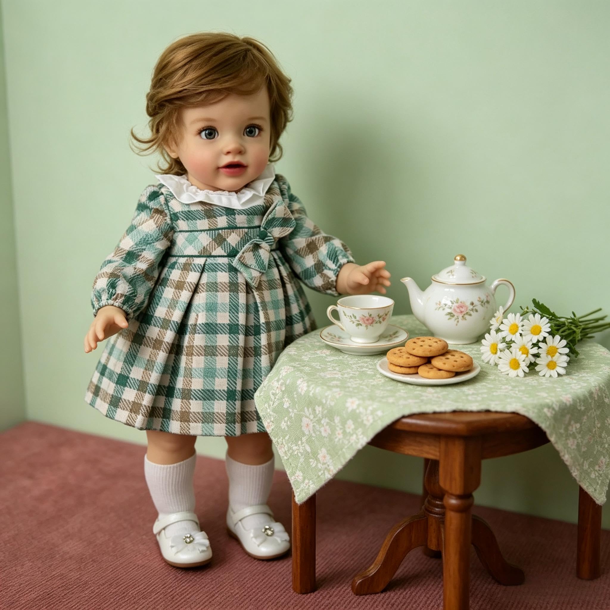 Lebensechte Reborn-Kleinkind-Puppen, Mädchen, Pippa, 66 cm, große Größe, Reborn-Babypuppe, realistische Kleinkind-Puppe, weicher Vinyl-Stoffkörper, echt aussehende Babypuppe, Spielzeug für