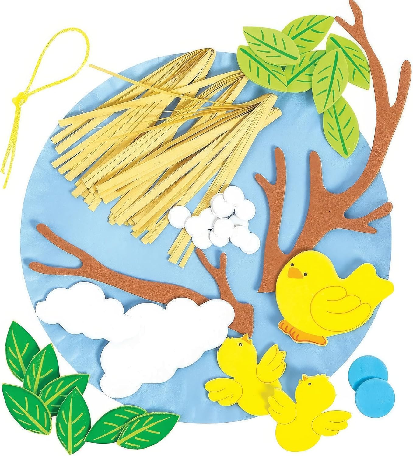 Spring Bird's Nest Paper Plate Craft Kit - Crafts for Kids and Fun Home Activities