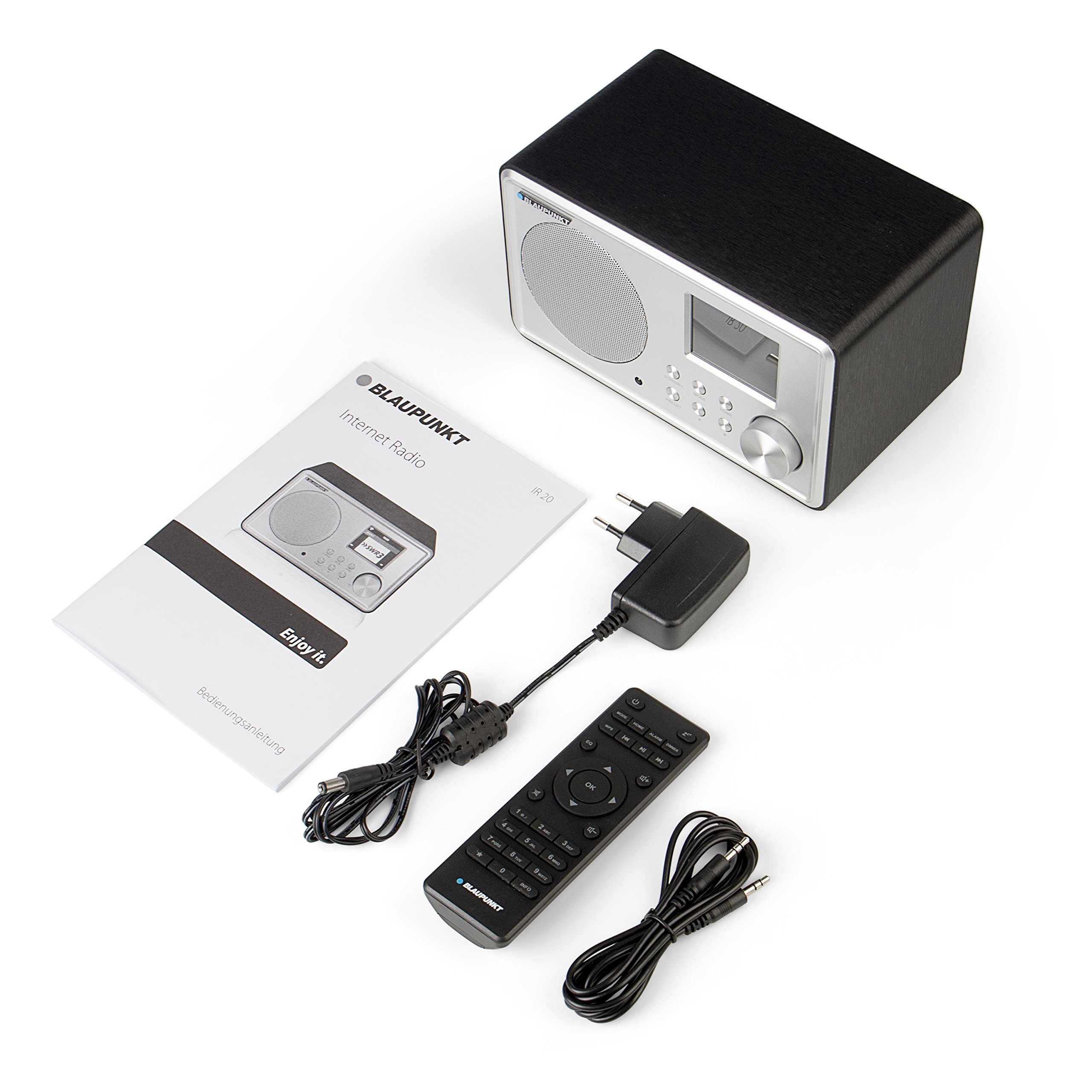 Blaupunkt IR 20 Internetradio, Digital Radio, Farbdisplay, Aux In, Wecker, schwarz
