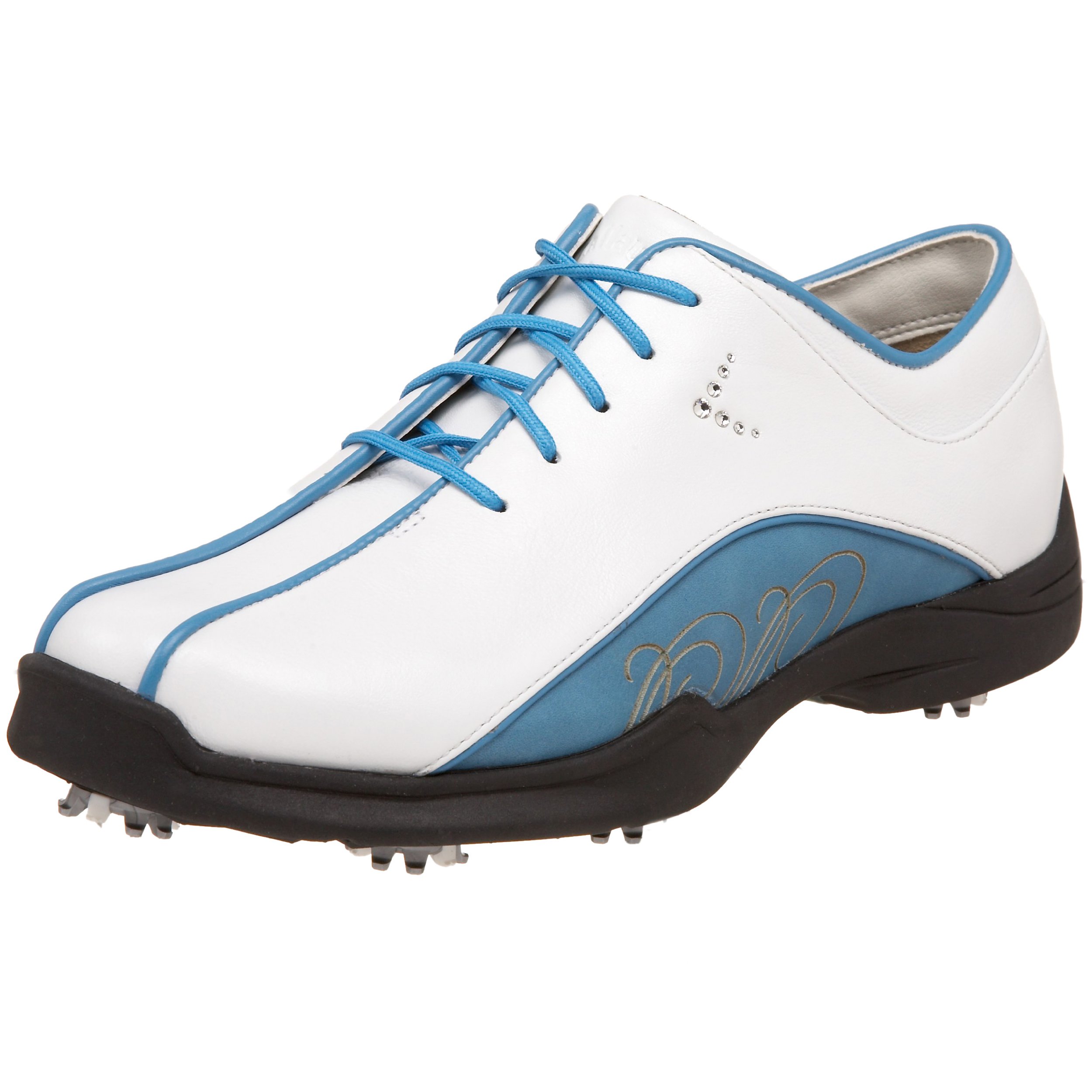 Callaway Women's Sivan Golf Shoe,White/Blue,6 M US