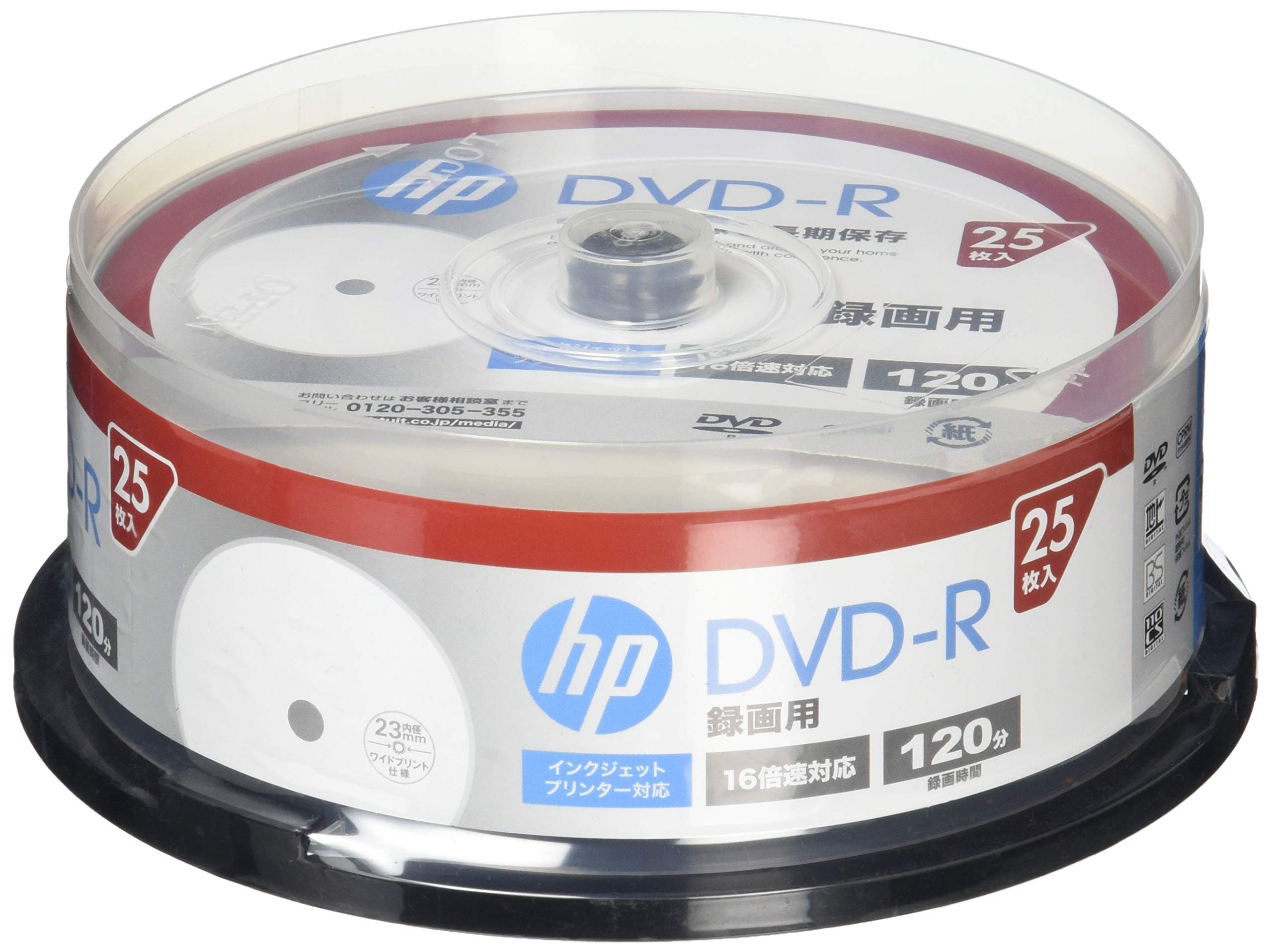 DVD29枚 Amazon.co.jp: hp(ヒューレット・パッカード) 録画用DVD-Rホワイト