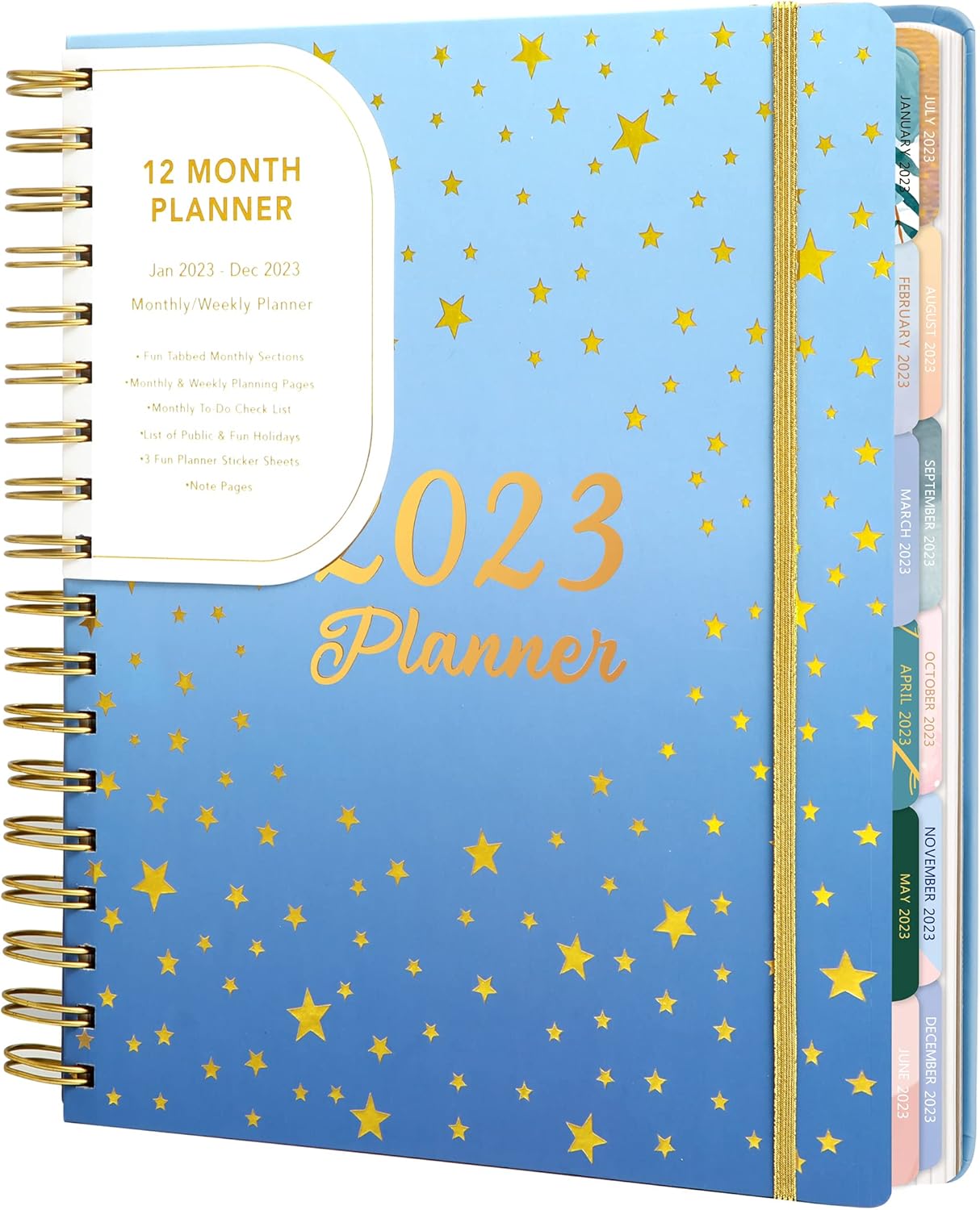 Buy 2023 Hardcover Monthly Planner Agenda Daily Sky Blue Planner from