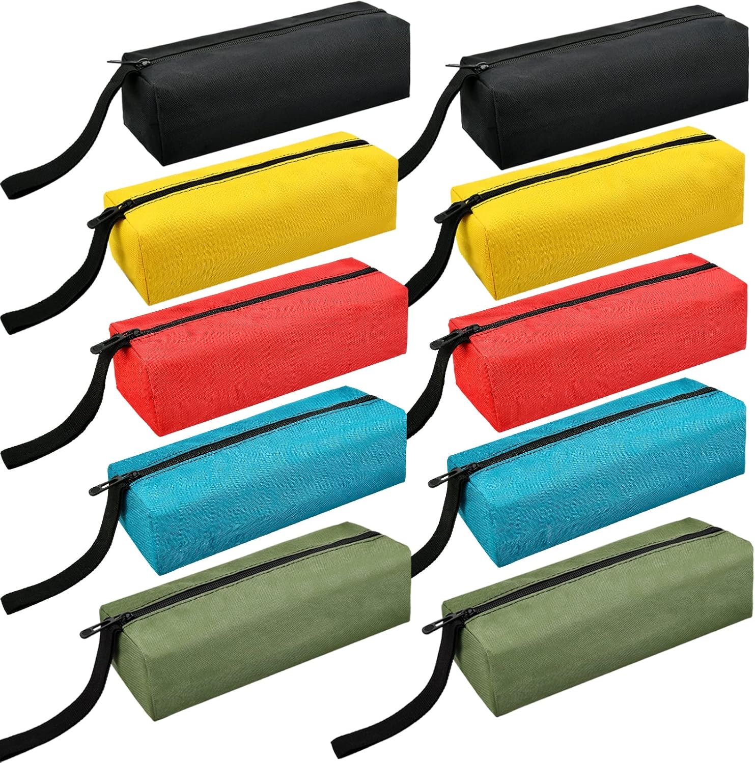 Supkiir Small Canvas Tool Bag, 10 Packs Heavy Duty Versatile Tool Bag