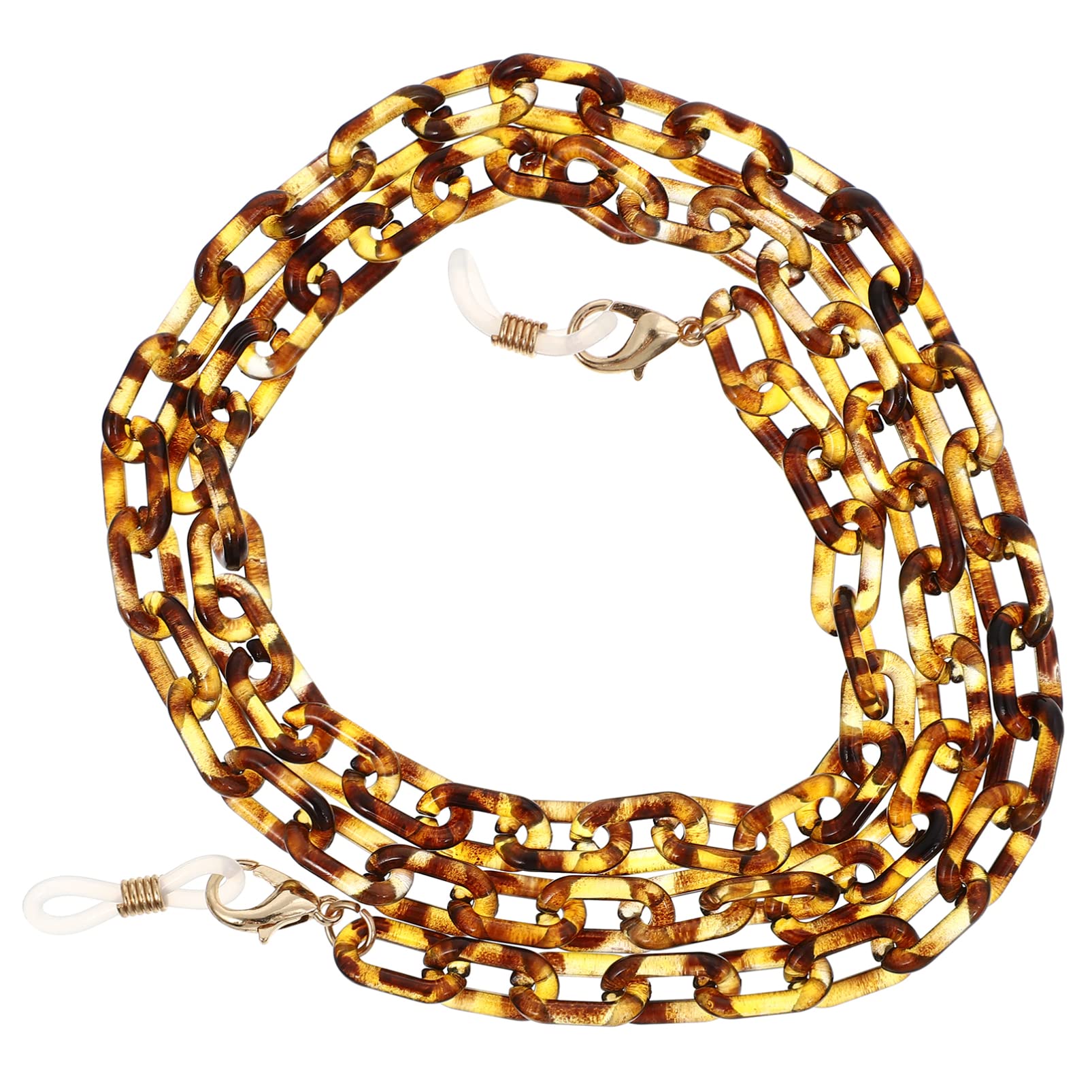 GALPADA2 Uds. Cubierta para Adultos Correa para El Descanso Del Cable Clip Marrón para Gafas Cadenas de Vidrio para Gafas Elegante Cuello Acrílico para Gafas Anticadena Gafas de