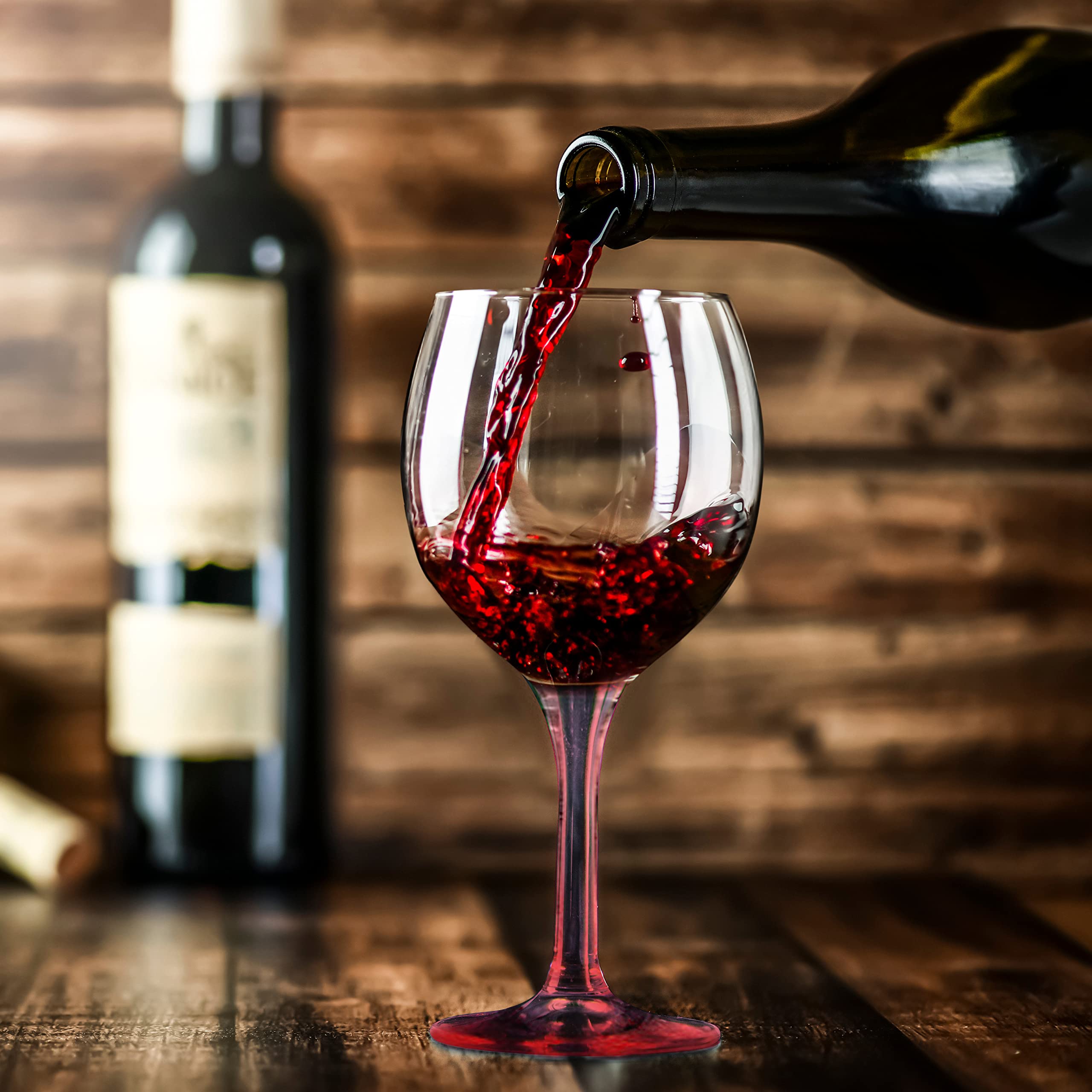 Amazon.com | DISCOUNT PROMOS Premiere Wedding Wine Glasses 20.5 oz. Set of  12, Bulk Pack - Restaurant Glassware, Perfect for Red Wine or White Wine -  Red: Wine Glasses