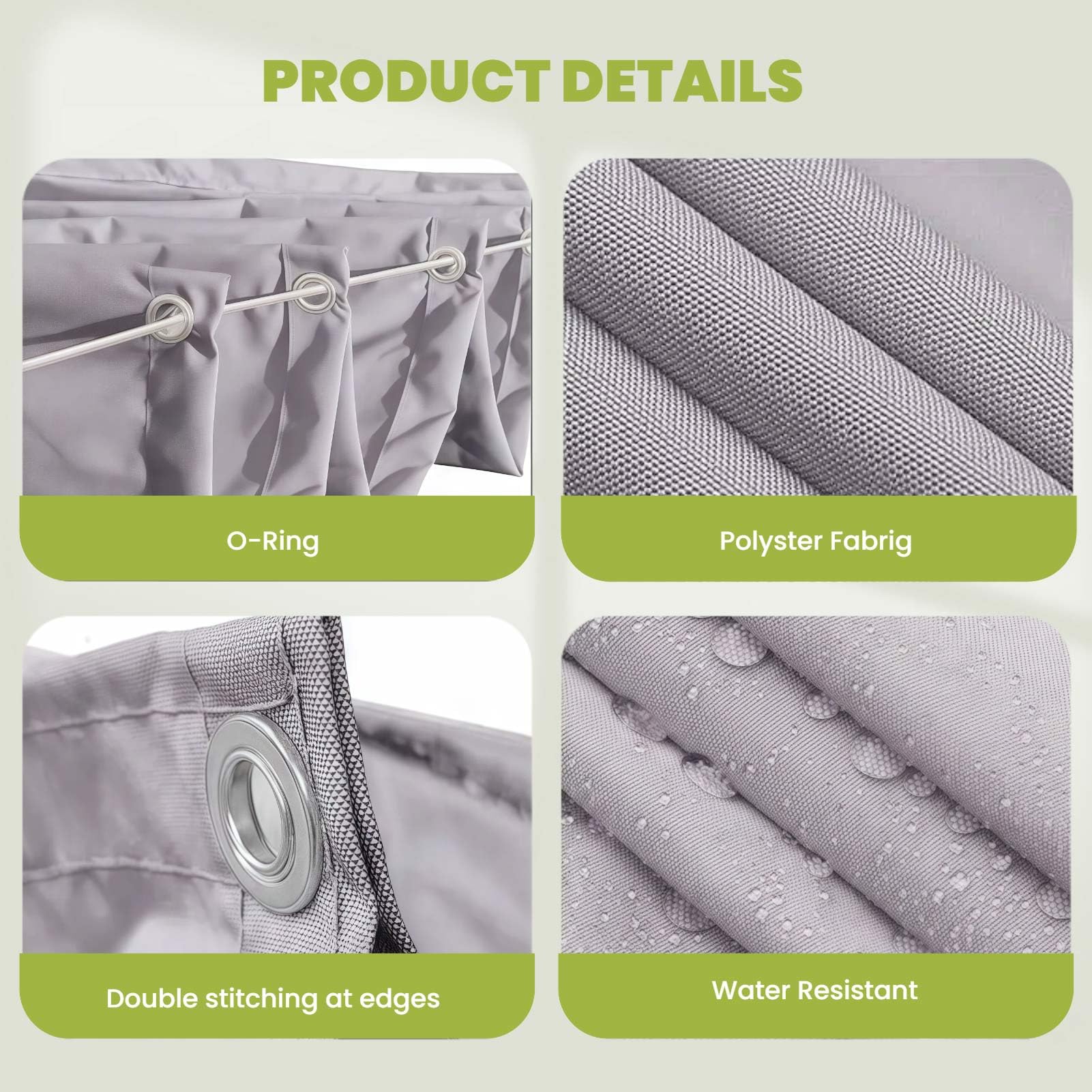 Ausziehbares Sonnensegel, wasserdicht, Polyester, windabweisend, für Terrasse, Hof, Terrasse, Carport, Dunkelgrau, 1,2 x 11 m (B x L)