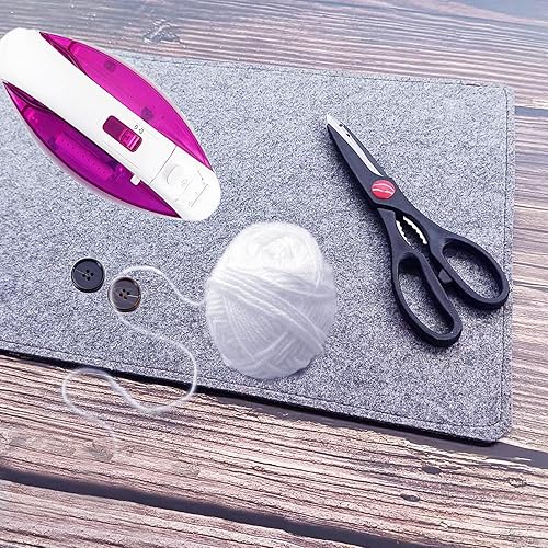 Miniatura 3 de Almohadilla de prensado de mezcla de lana, cubierta de tabla de hierro, acolchado extra para planchar y vaporizar, manta de fieltro para acolchar,