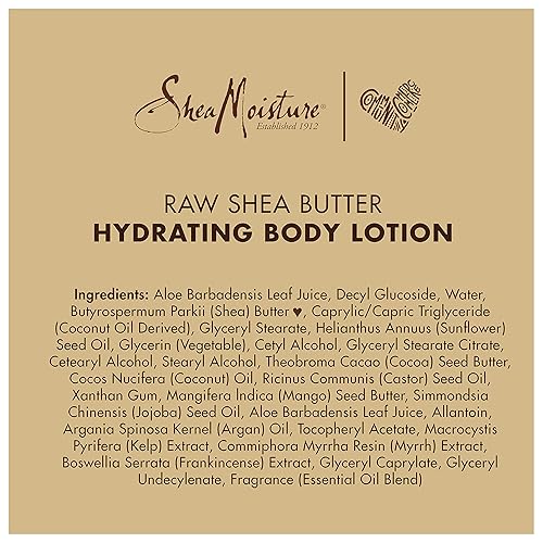 Miniatura 10 de Sheamoisture Loción corporal hidratante para piel seca, manteca de karité cruda sin parabenos, 13 onzas