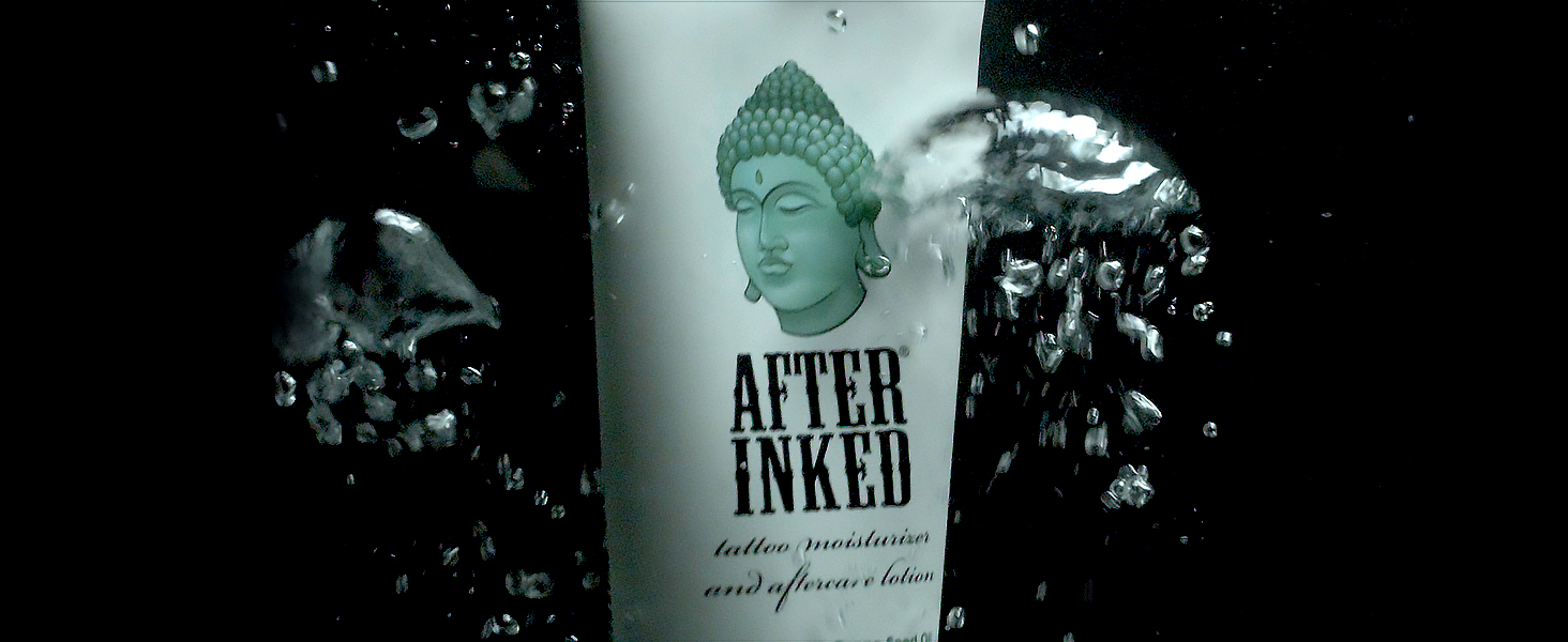 After Inked Tattoo Aftercare Lotion Moisturizing Balm for Inked Skin, Featured on Ink Master, Hydrating Skin Nourishment Cream with Grape Seed Oil, Gentle Daily Tattoo Maintenance, 3oz Tube, 1 Pack