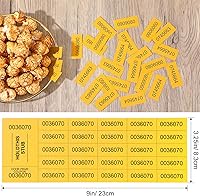Vista 3 de Kosiz 2000 hojas de boleto de rifa, 25 boletos de subasta chinos, bandeja complicada para rifas, para recompensas de clase escolar, carnaval