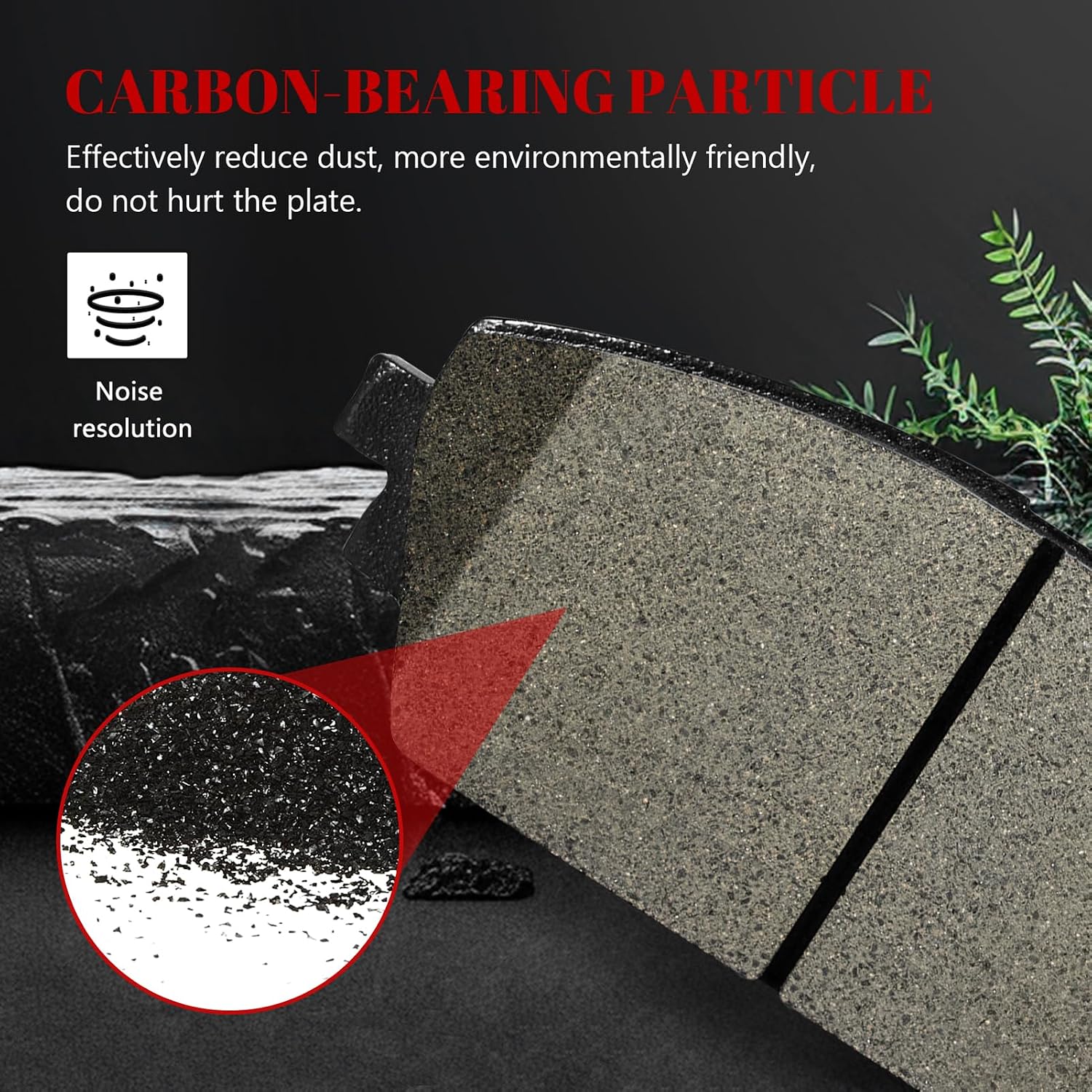 Ceramic Disc Brake Pads Set Front and Rear Replacement for Mazda 3 Sport 2019 2020 2021 2022/3 2019-2023