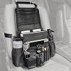 Car Organizer Front Seat: Portable Large Capacity Car Organizers and Storage With Laptop Storage Adjustable Strap Seat Organizer Universal For Police | Driver | Office | Travel | Truck