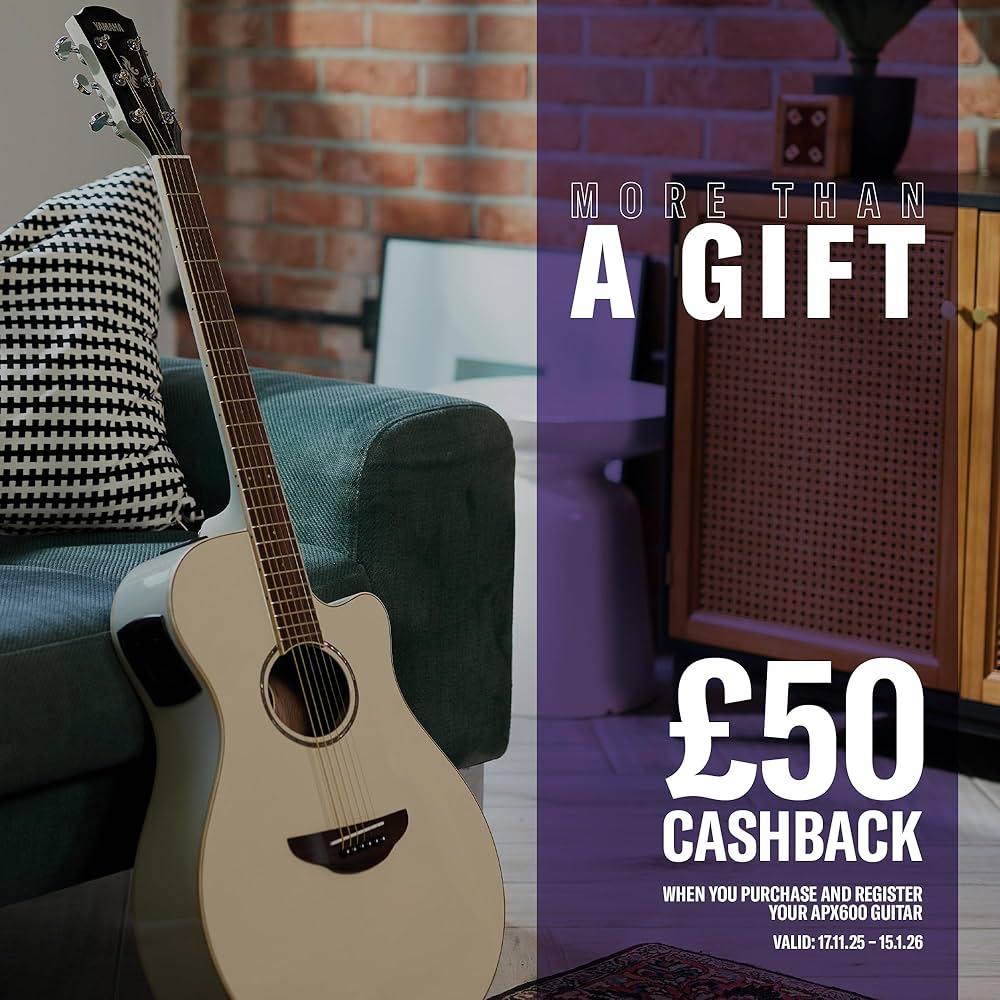 YAMAHA APX600 Electro-Acoustic Guitar – Slim Thinline Body, 25