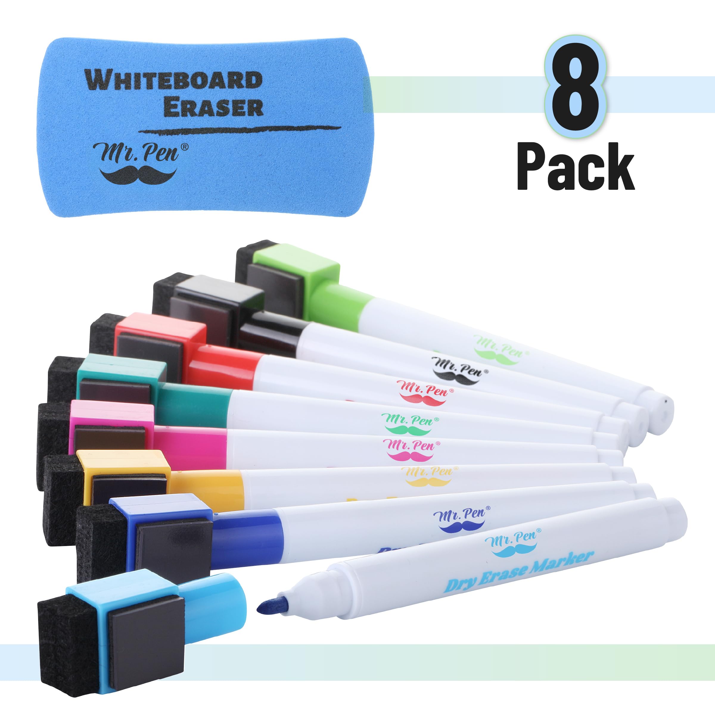 Whiteboard markers, stiften voor whiteboards: 12 magnetische whiteboardstiften met wisseruiteinden, whiteboardstiften met fijne punt, kleurrijke uitwisbare markeerstiften, geschikt voor kinderen Whiteboard markers, stiften voor whiteboards: 12 magnetische whiteboardstiften met wisseruiteinden, whiteboardstiften met fijne punt, kleurrijke uitwisbare markeerstiften, geschikt voor kinderen