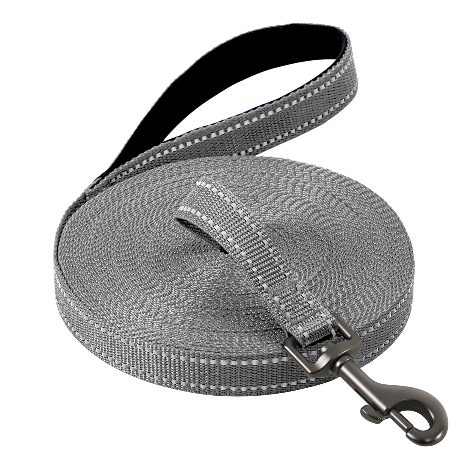 COMSLE Long Leads for Dog Training, 3m/5m/10m/15m/20m Strong Extra Long Line Dogs Lead with Handle, Light Nylon Puppy Training Lead Dog Leash for Pet Recall Tracking Obedience Camping Play Outdoor