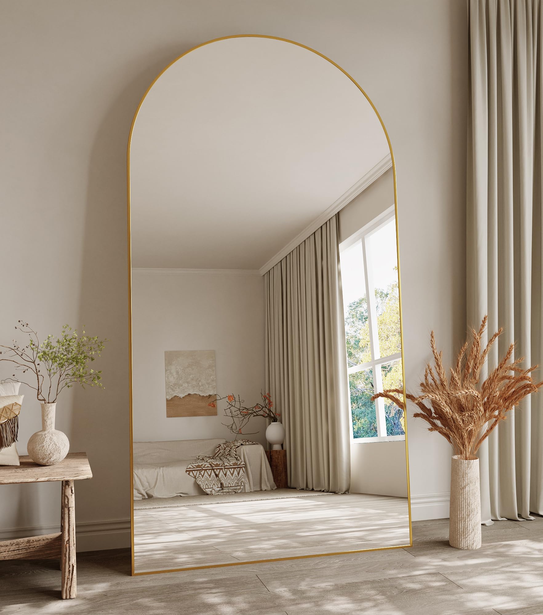 Koonmi 77"x38" Gold Arched