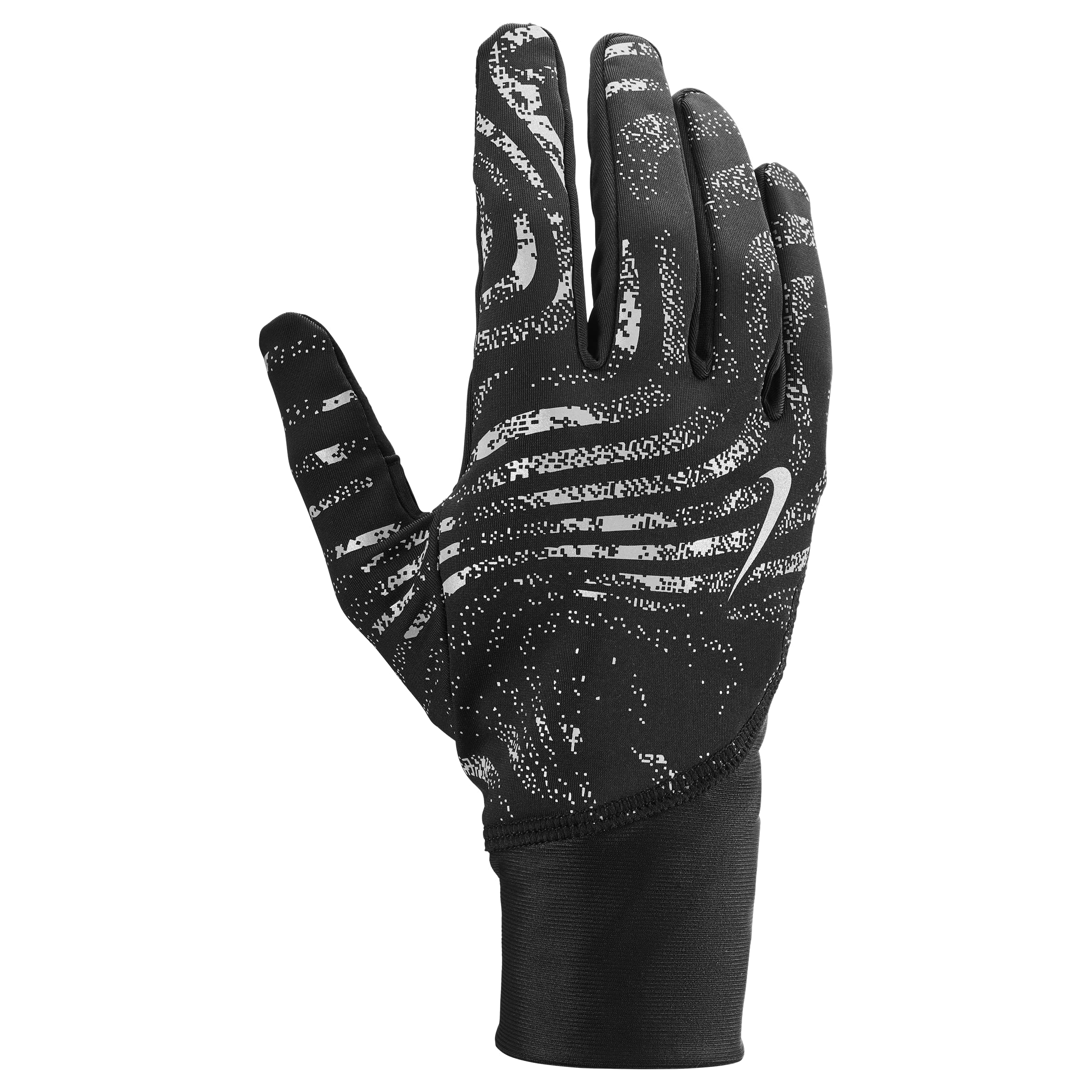 Nike Men's Pacer Therma-Fit Midweight Running Glove- Reflective - Black/Reflect - L
