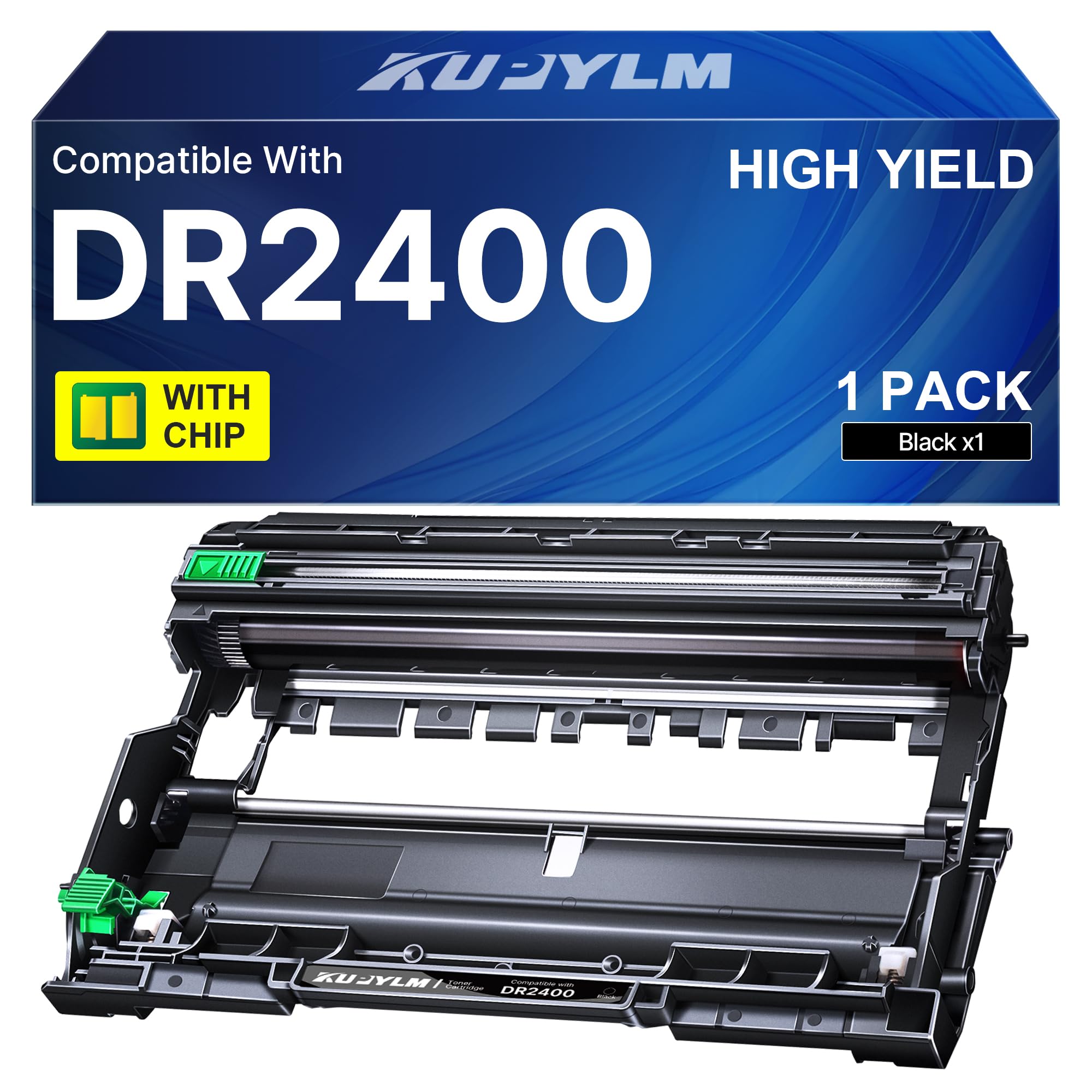 DR2400 DR-2400 Compatible pour Brother DR2400 DR-2400 pour Brother HL-L2310D HL-L2350DN HL-L2370DN HL-L2375DW DCP-L2510D DCP-L2530DW MFC-L2710DN MFC-L2730DW MFC-L2750DW (1 Noir) | Compatible pour Brother DR2400 pour HL-L2310D HL-L2350DN HL-L2370DN HL-L237