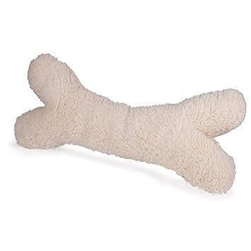PetSafe Sheepskin Bone Dog Toy, Monster Size