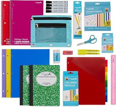 Blue Summit Supplies Kindergarten & 1st Grade School Supplies Kit, 71 Pc