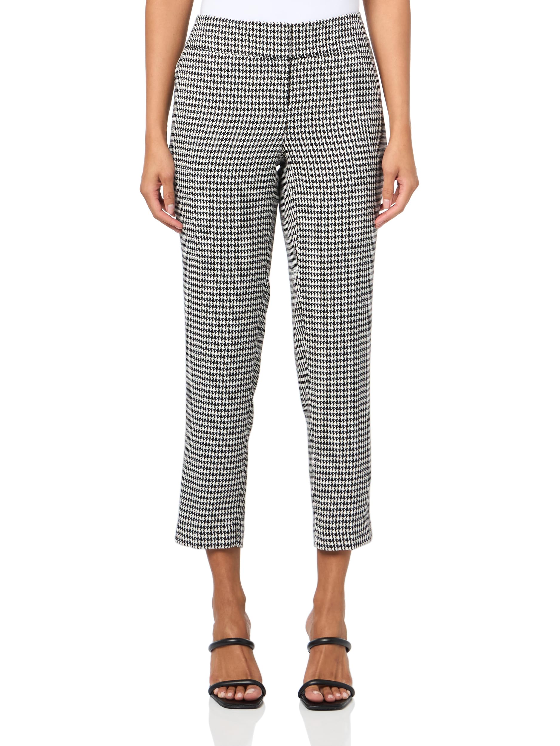 Kasper Womens Fly Front Slim Pant Unlined