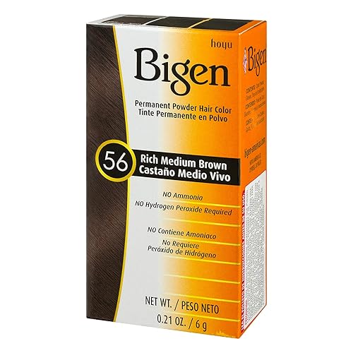 Vista 107 de Bigen Polvo de color para el cabello #56 Rich Medium Brown - 1 unidad, (Hoyu)