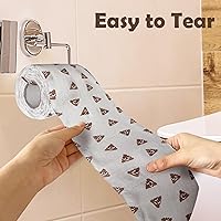 Vista 4 de Poop - Decoraciones de feliz cumpleaños para mujeres, hombres, ella, él, 3 capas, 150 hojas, rollo de papel higiénico novedoso, papel higiénico