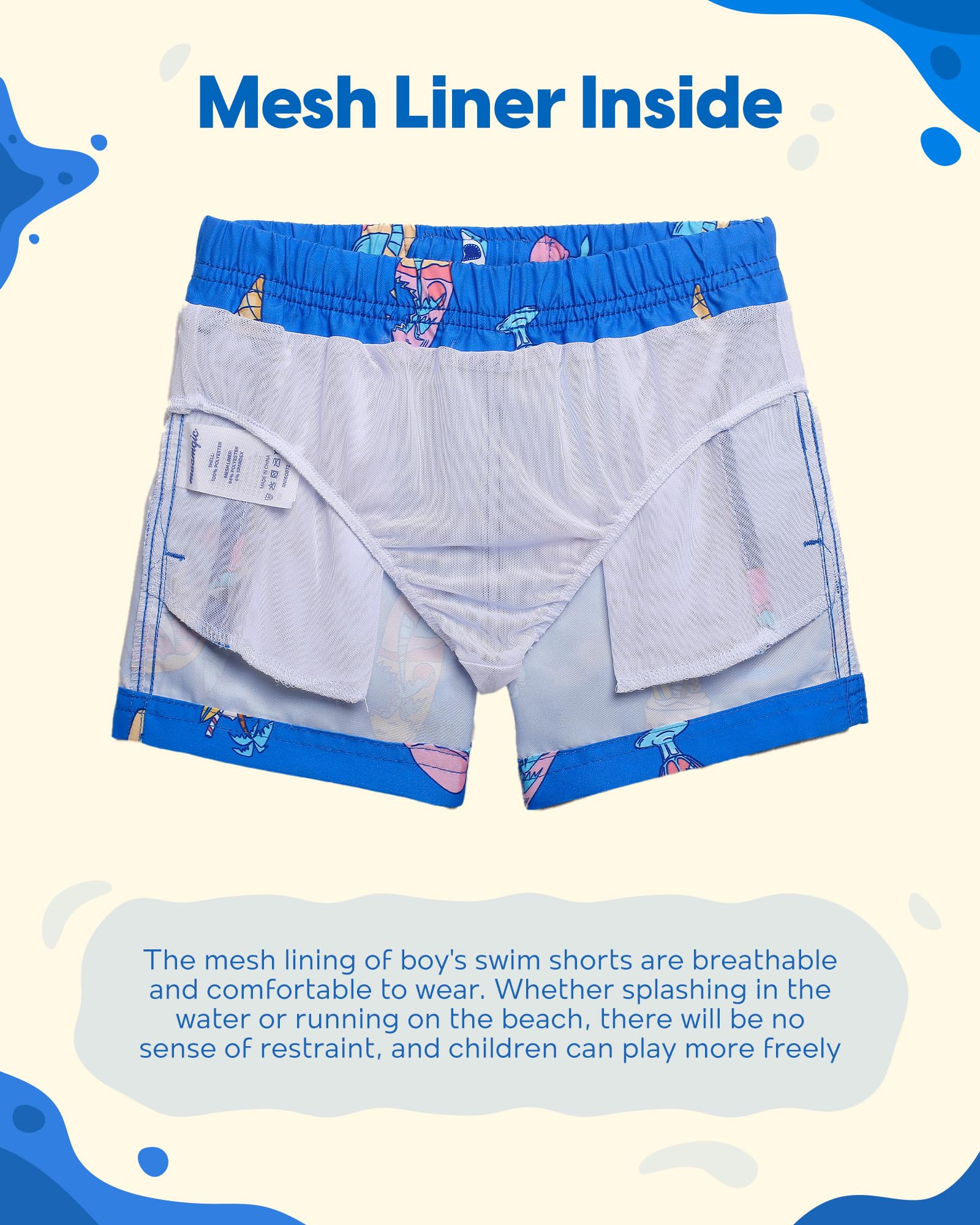 maamgic Costume da bagno per ragazzi Costume da bagno per bambini Costume da bagno per bambini Costume da bagno per bambini